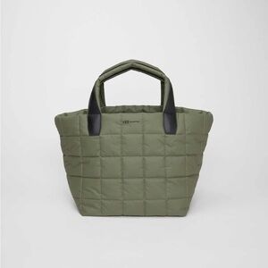 NWOT Vee Collective Nylon Quilted Porter Tote Bag in Moss Green